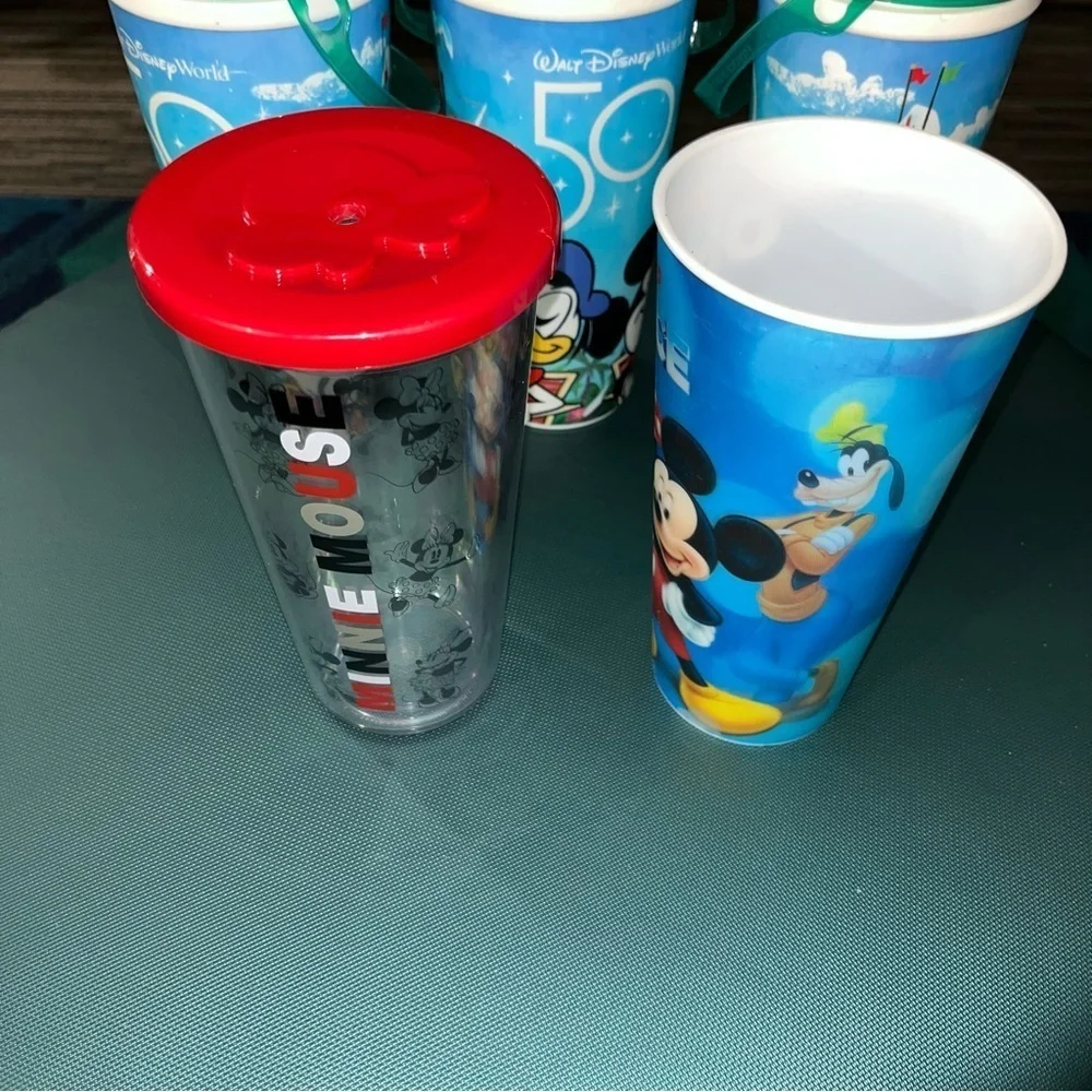 Disney world 50th anniversary typhoon lagoon blizzard beach cups lot Minnie ice